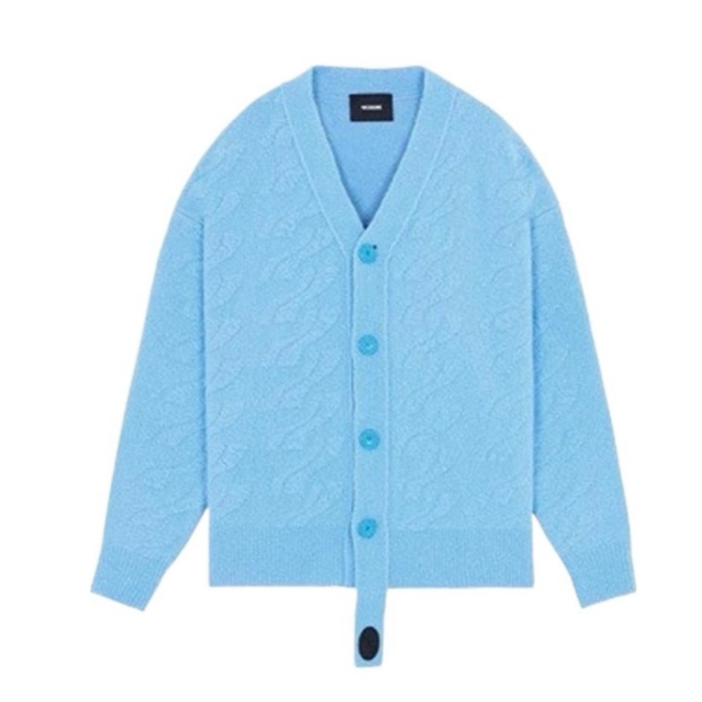 We11Done blue sweater cardigan